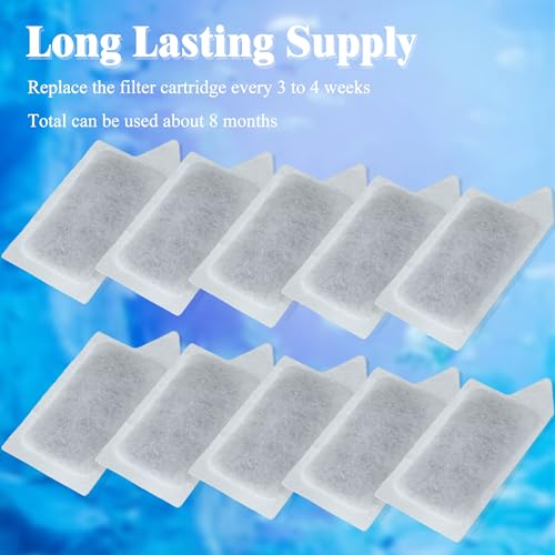 10 Pack S Size Filter Cartridges for Tetra Whisper Fish Tanks Filter (10 Count)