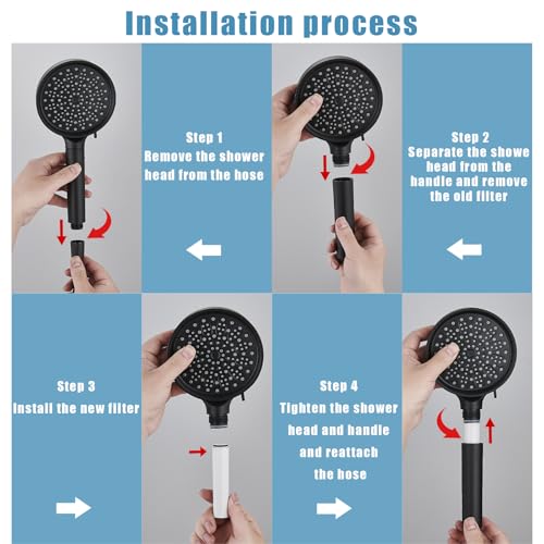 Shower Filter Cartridges Compatible with Cobbe (8 Count)