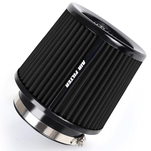 3 3.5 4 Inches Cold Air Intake Filter 76mm 89mm 101mm High Performance Washable Clamp
