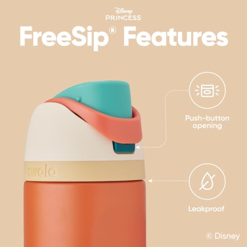 Princess FreeSip Stainless Steel Water Bottle 24 oz Moana