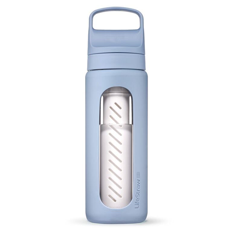 Go Glass Water Filter Bottle with Sleeve