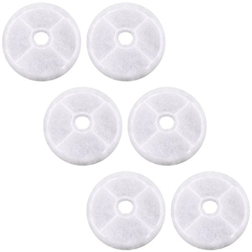 Replacement Water Filter Compatible with Catit Design Senses Fountain (6 Count)