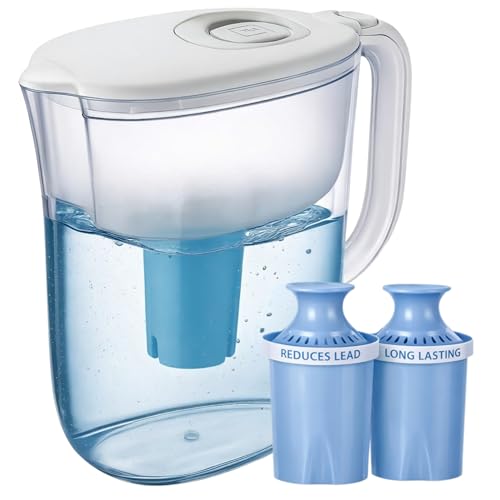 10 Cup Water Filter Pitcher & 2 Longlast Filters