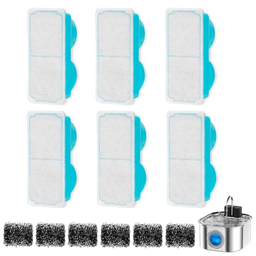 Cat Water Fountain Filter for 108oz (6 Count)