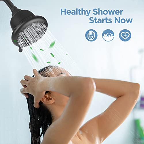 Filtered Shower Head Matte Black