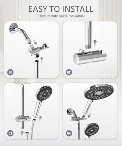 Filtered Shower Head with Handheld High Pressure Shower Head with Filters