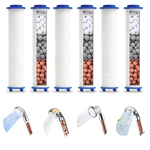 Spray Shower Head Filter with Mineral Beads (6 Count)