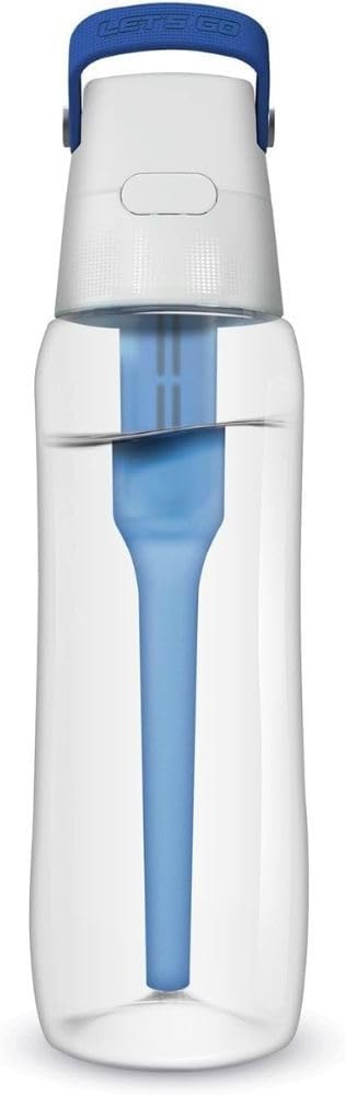 Dafi Sports Water Bottle Filter Replacement - 3-Pack Carbon Water Filters for Dafi Soft & Solid Bottles - Lasts Two Months or 40 Gallons Efficiency - Removes Chlorine Taste - BPA-Free - Colour Blue