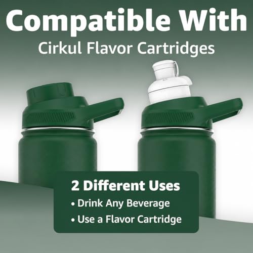 Water Bottle Compatible With Popular Flavor Cartridges