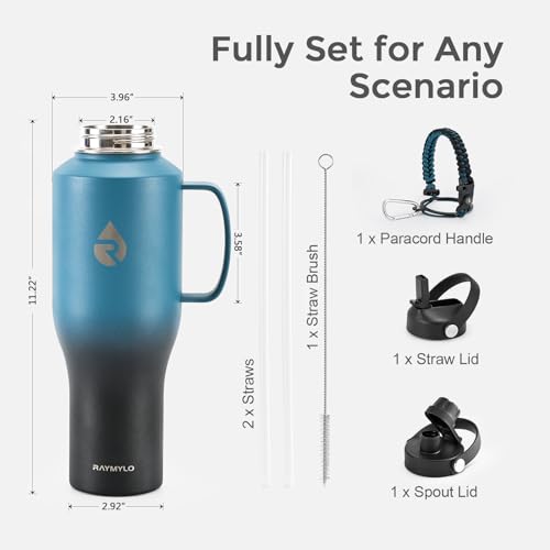 40 oz Insulated Water Bottle with Handle