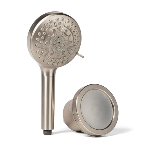 Mounted & Handheld Filtered Shower Head Bundle for Hard Water