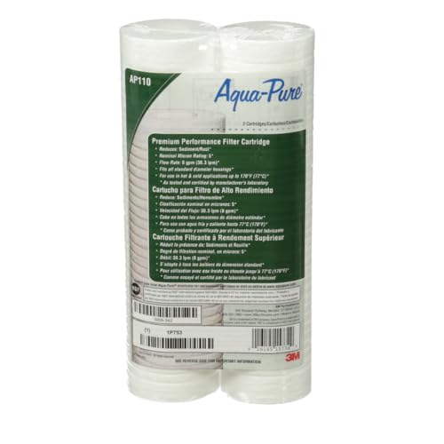 3M Aqua Pure AP100 Series Whole House Water Filter Cartridge AP110 (2 Count)