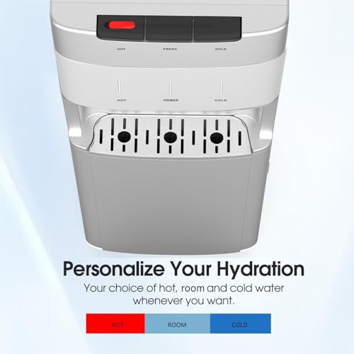 Self Cleaning Bottleless Water Cooler Dispenser Silver
