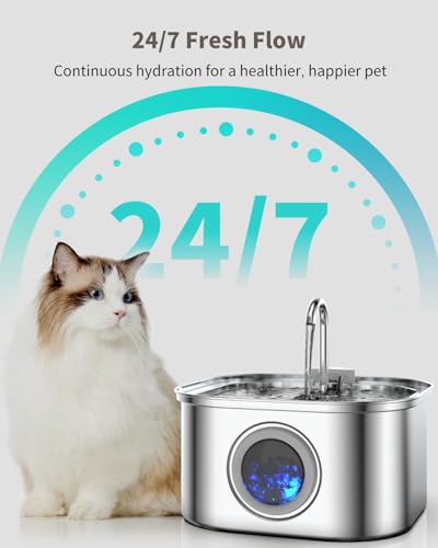Stainless Steel Cat Water Fountain