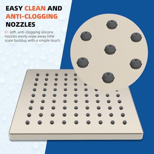 cUPC Certified Thickness Metal 6'' Rain Shower Head