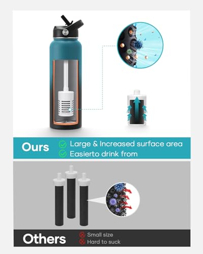 2 Water Bottle Filter Replacements