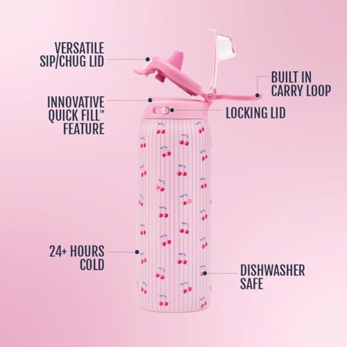 Kids Pop & Fill 18oz Toddler Water Bottle with Quick Fill Lid