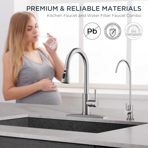 Pull Down Kitchen Faucet and Water Filter Faucet