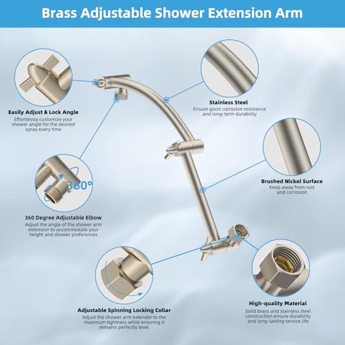 All Metal 8'' Rain Shower Head
