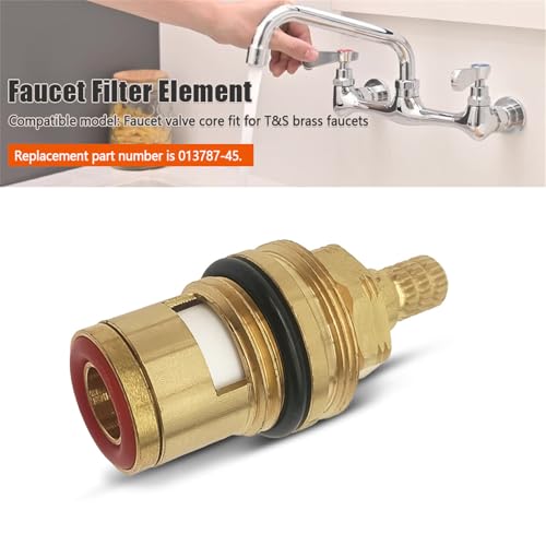 013787 45 Ceramic Cartridge Assembly Compatible with T&S Brass Faucets Pressure 20PSI
