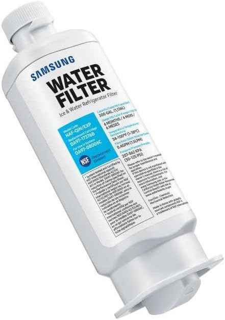 Samsung HAF-QIN/EXP Genuine Refrigerator Water Filter, Reduces 99% of Harmful Contaminants for Clean, Clear Drinking Water, 6-Month Life, Easy Install, Pack of 1