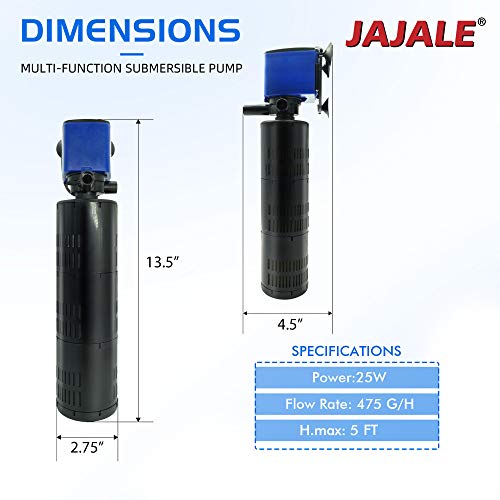 475 GPH Internal Filter Submersible Pump (2 Count)
