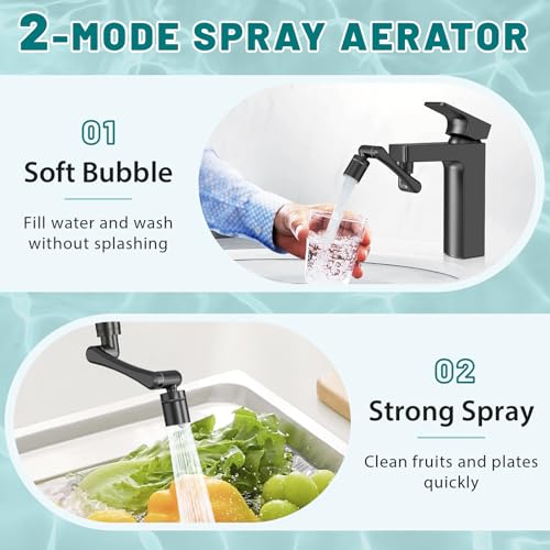 1440 Swivel Faucet Extender for Kitchen