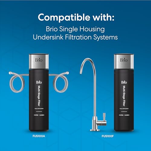 11" 3 Stage Single Housing Replacement Filter for Under Sink Water Filtration System Models