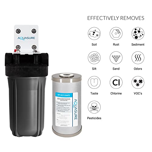 3-in-1 Water Purification System - Chlorine Reduction, UV Light, Pre-Filter, 64kG, 9000hrs