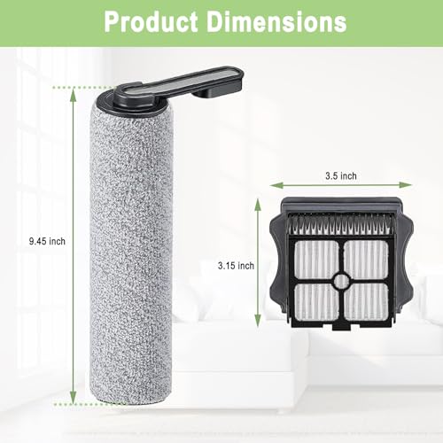Brush and Filters Replacement Parts Accessories Compatible for Tineco Floor ONE S5