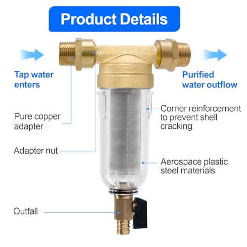 Whole House Spin Down Sediment Water Filter 3