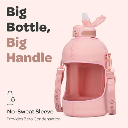 Motivational Water Bottle with Time Marker and Straw Lid 78 oz
