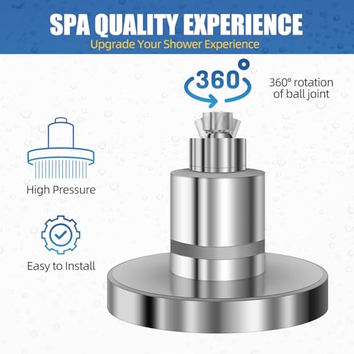 Filtered Shower Head High Pressure Output with for Hard Water