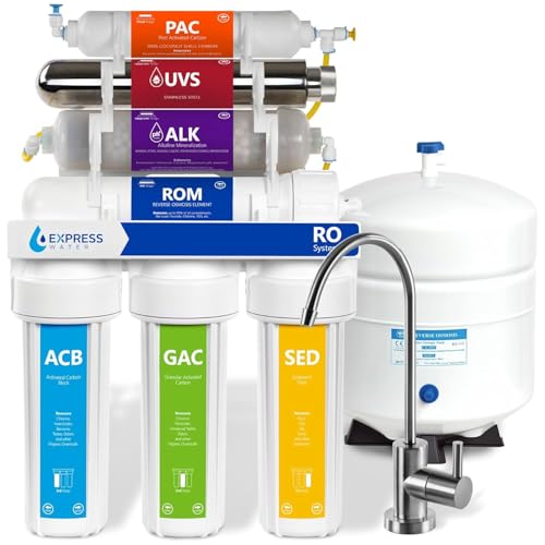 Reverse Osmosis Water Filtration System with Alkaline & UV Filter