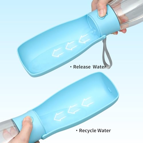 Portable Dog Water Bottle 19oz Blue