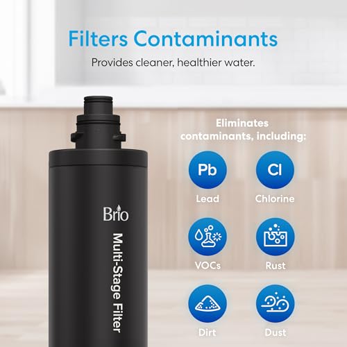 16" 3 Stage Single Housing Replacement Filter for Under Sink Water Filtration System Models