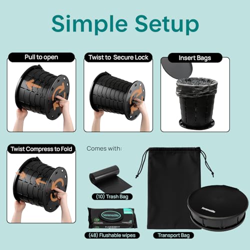 Foldable Toilet Seat for Camping