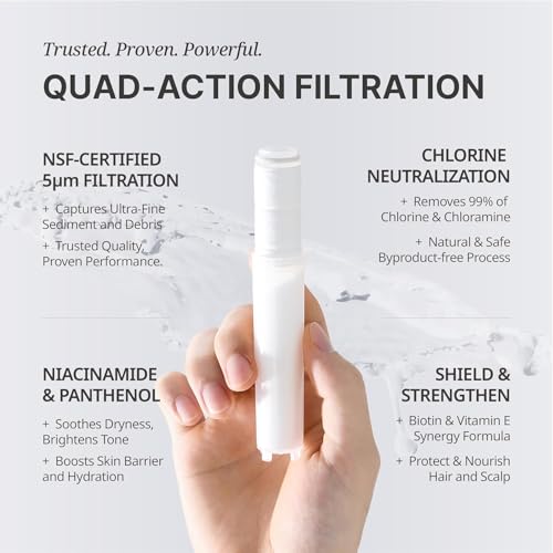 SecondShower Clinically Proven Filter for Skin Health (3 Count)