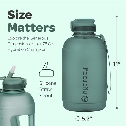2.3L BPA Free Tritan Plastic Water Bottle with Adjustable Shoulder Strap
