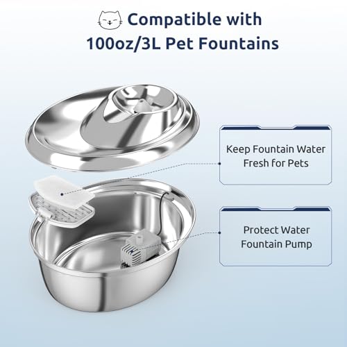 12+6 Pack Zeepet Cat Fountain Filters
