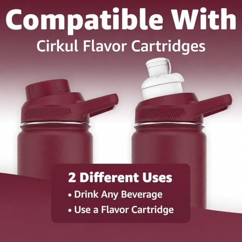 Water Bottle Compatible With Popular Flavor Cartridges