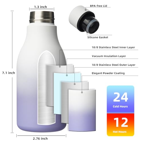 12oz Insulated Water Bottle