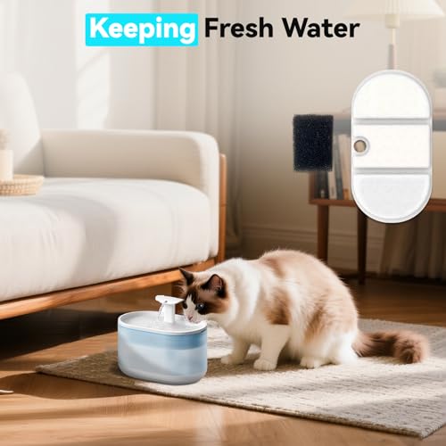 32 Packs for Petlibro Capsule Water Fountain Filters Replacement PLWF002 (39.98 Count)