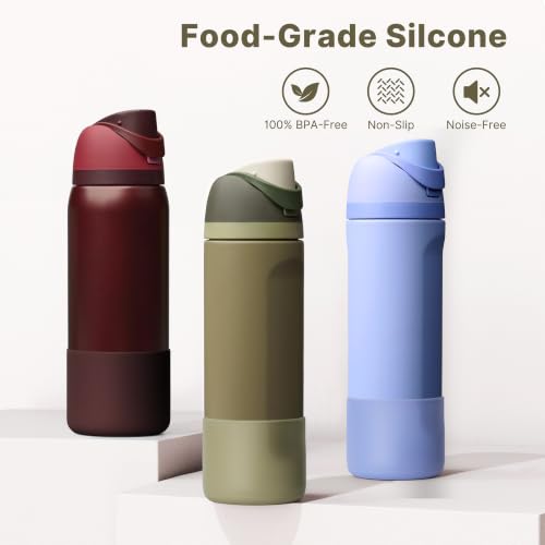 Silicone Water Bottle Boot for Owala 32 oz Bottle