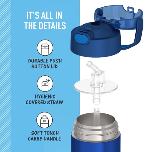 FUNTAINER Water Bottle with Straw