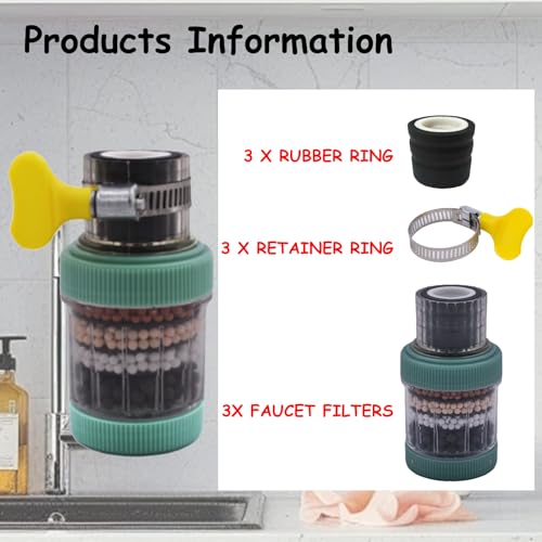 3 Pack Faucet Mount Filters (3 Count)