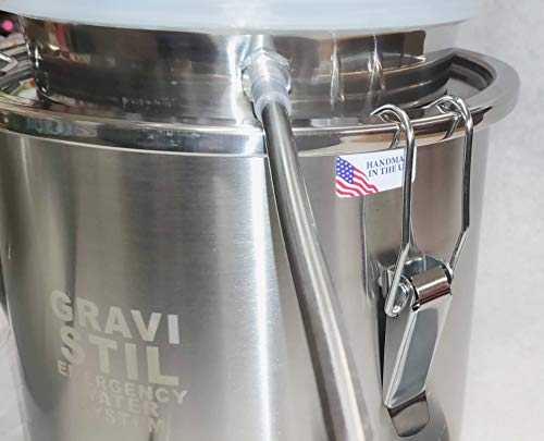 Emergency Survival Water Distiller and Gravity Filter Combination GRAVI