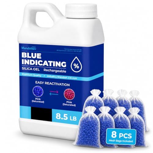 8.5 Lb Blue Indicating Silica Gel Drying Desiccant Beads
