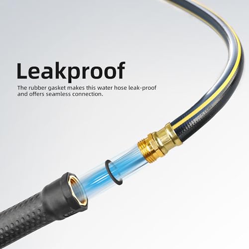 Solution4Patio Long Black Garden Hose 3 (50 Foot)