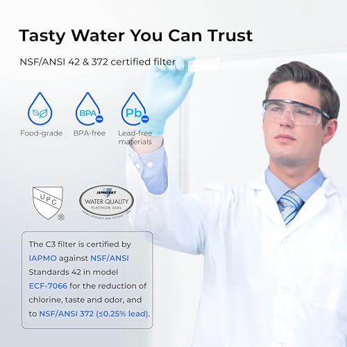 TST B 0.01μm Under Sink Water Filter System with Dedicated Faucet